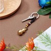 GORGECRAFT Feng Shui Brass Wu Lou Pumpkin Keychain Chinese Hulu