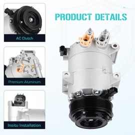 Air Conditioner AC Compressor with A/C Clutch Fit for Ford Escape 1.6L 2013-2016, Escape 1.5L 2017-2019, fit for Ford Transit 1.6L 2014-2016, CO 29113C