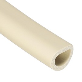 PATIKIL 18mm ID x 24mm OD x 1m Long Pipe Insulation Foam Tube, Pipe Cover Wrap Roll EPDM Bar Tubing for Handle Grip HVAC Air Conditioner Units, Beige