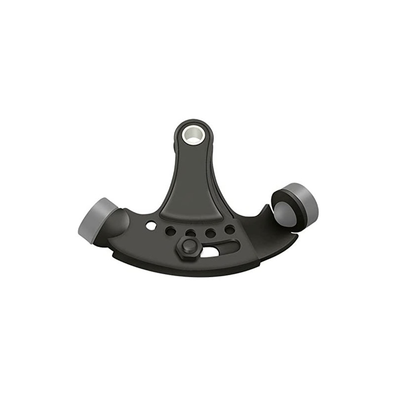 Deltana HPA69U10B Hinge Mounted Adjustable Solid Brass Hinge Pin Stop