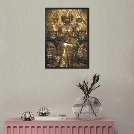 TUMOVO Crown Black Girl and Lion Cubs 1000 Piece Puzzle for Adults, Woman