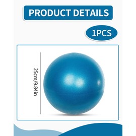 BPTRKOM 1 x Training Ball, Gymnastics Ball, Yoga Ball, Pilates Ball, Original Exercise Ball, Yoga Pilates Ball, Yoga Pilates Ball, for Yoga, Home, Office, Seat Ball (Blue)