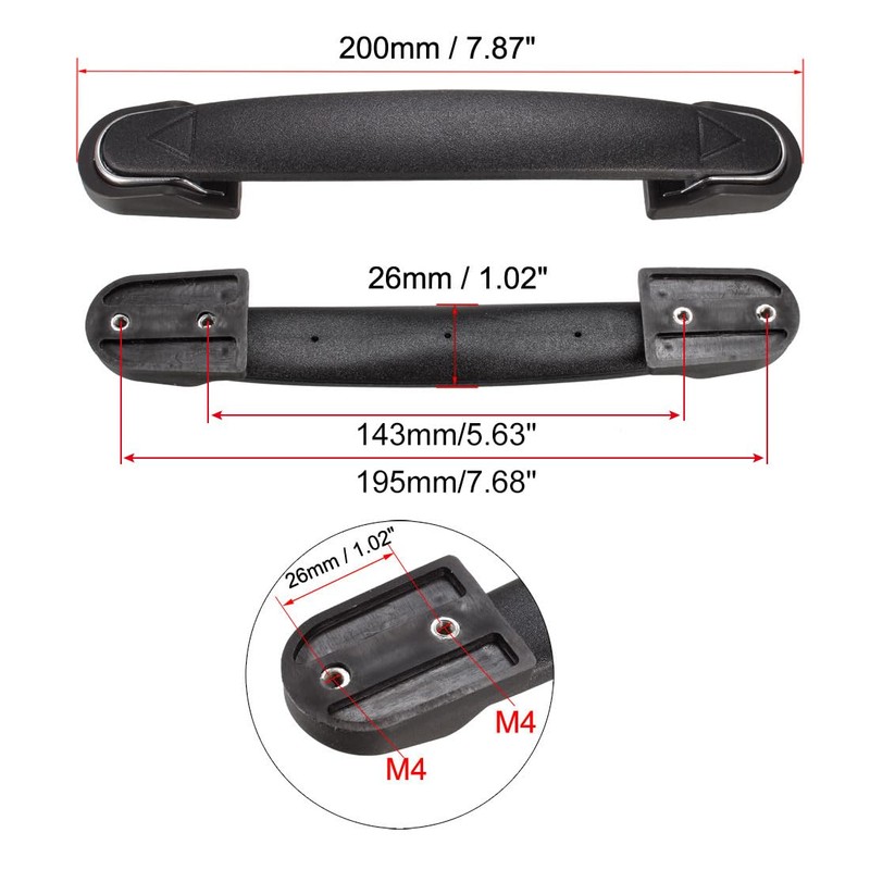 sourcing map Luggage Handle, 200mm Long Strap Grip Replacement for