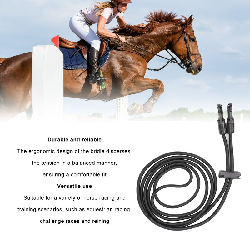 Horse Side Reins Horse Reins Elastic Neck Stretcher Adjustable Training