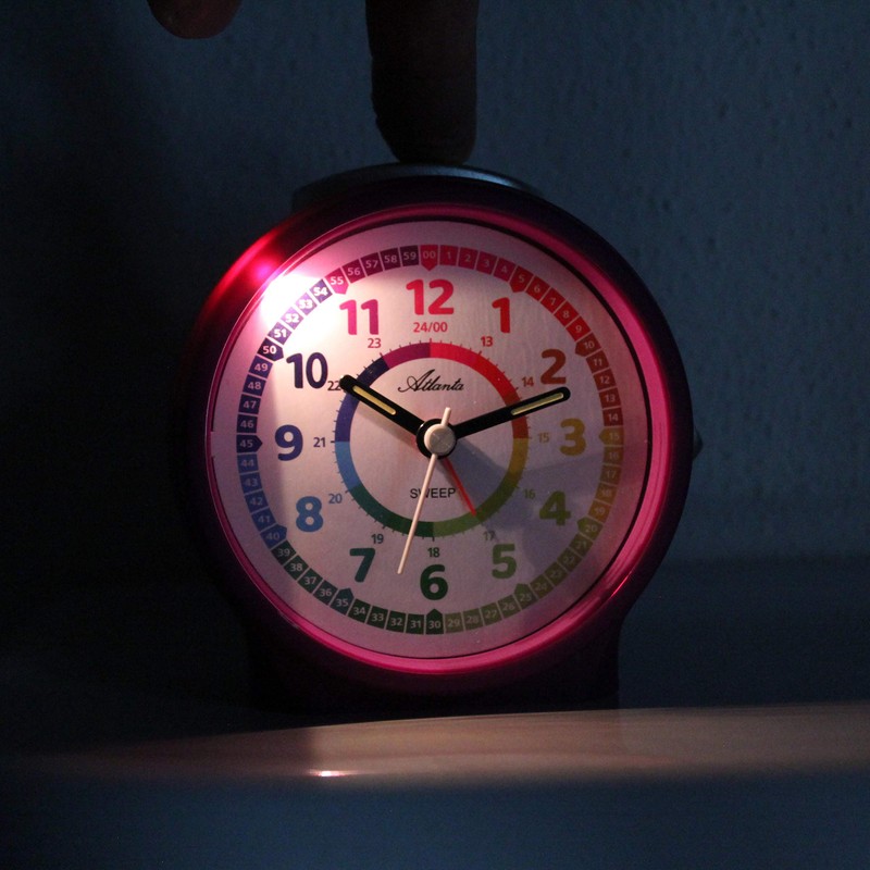 Atlanta Children's Alarm Clock Boys / Girls without Ticking Analogue