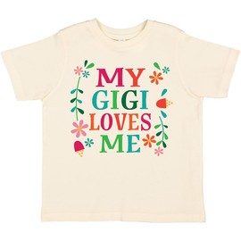 inktastic My Gigi Loves Me Girls Apparel Toddler T-Shirt 5-6 Natural 2c78e