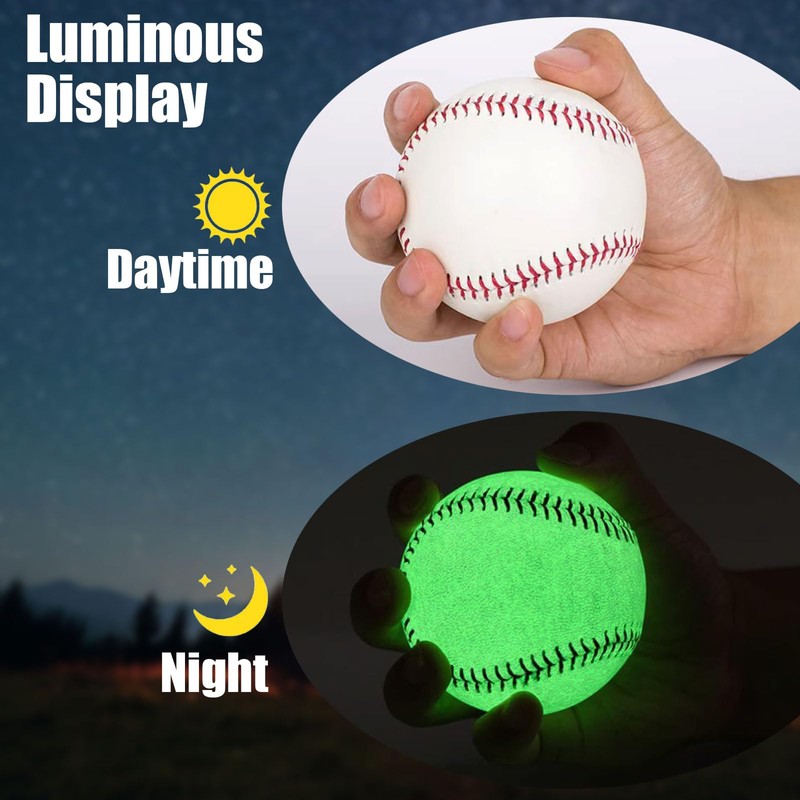 GKK 2Pack Glow in the Dark Baseball 9 Inch Standard
