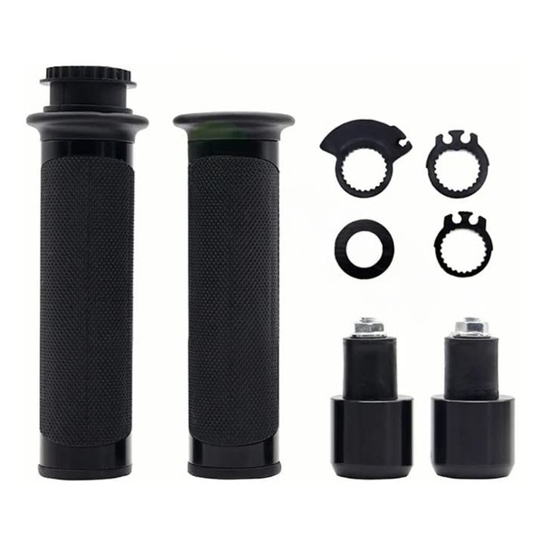 Puño Moto Cubre Contrapeso Aluminio Deportivo Universal Negro Vmingo