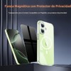 Funda Magnética Iphone Protector Pantalla Privacidad Amarillenta Prueba Golpes Transparente