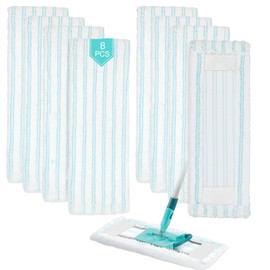 Replacement Wipes for Leifheit Profi XL Micro Duo/Profi XL Cotton Plus, Floor Mop Replacement Cover, Mop Cover, Floor Mop Replacement Parts for Leifheit, 48 x 17 cm, Pack of 6