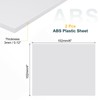 sourcing map 2 Pack ABS Plastic Sheet, 0.12" Thick 4"x6"