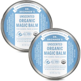Dr. Bronner's Bálsamo corporal orgánico hidratante y restaurador, especial para piel seca o rozaduras en bebé - Sin Aroma (2 Pack)