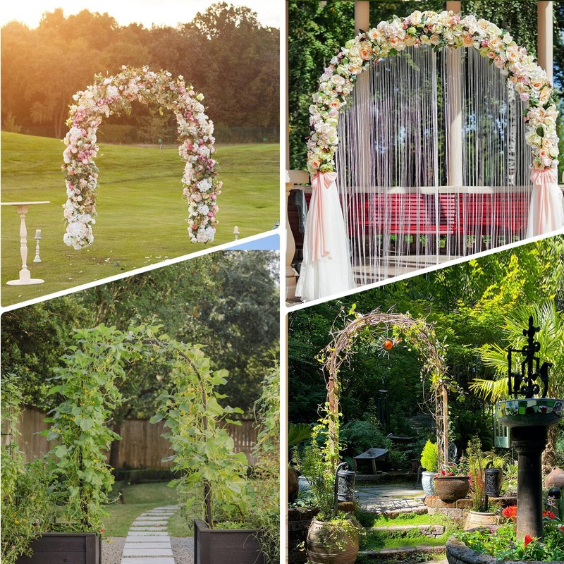 Thickened 0.7mm Tube Garden Arch Trellis, 4.6 * 7.8 or