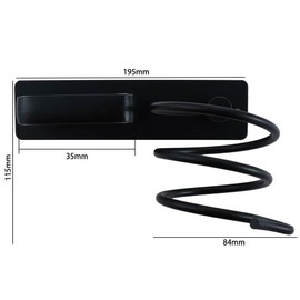 Hair Dryer Holder Wall Mount, Bathroom & Bedroom Hair Care Styling Tools Organizer for Flat Iron,Curling Wand,Hair Straightener