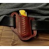 ADAM KNIVES Leather Pocket Knife Sheath For Belt, Slanted Sheath,