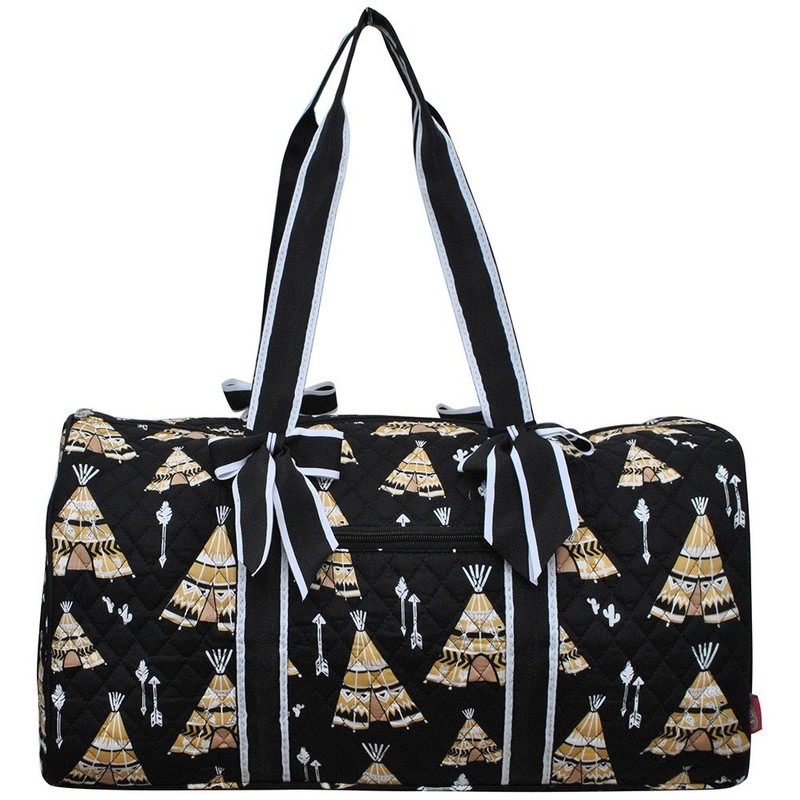 Teepee Print NGIL Large Quilted Duffle Bag