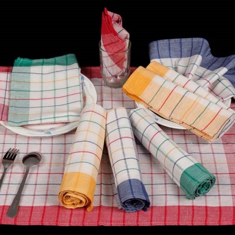 Cotton Kitchen Tea Towel Set – 9 Pcs Set, 50