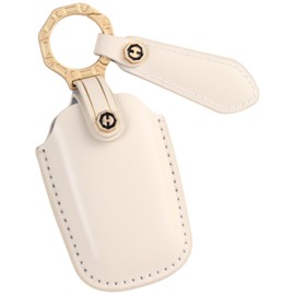 [smasol] Sienta 10 Series 15 Series New Alphard 40 Series 30 Series Late VOXY90 Noah 90 Series Key Case Vellfire Key Cover Luxury Genuine Leather Smart Key Cover Case, hk-5 / milky white