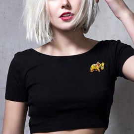 Cifibifun Elephant Crystal Brooch Pin Animal Pendant，Fashion Rhinestone Classic Luxuriant Style with Gift Packing for Girlfriend (Red)