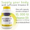 Healthy Origins, Vitamin D3, 10,000 IU, 360 Softgels, Lab Tested,