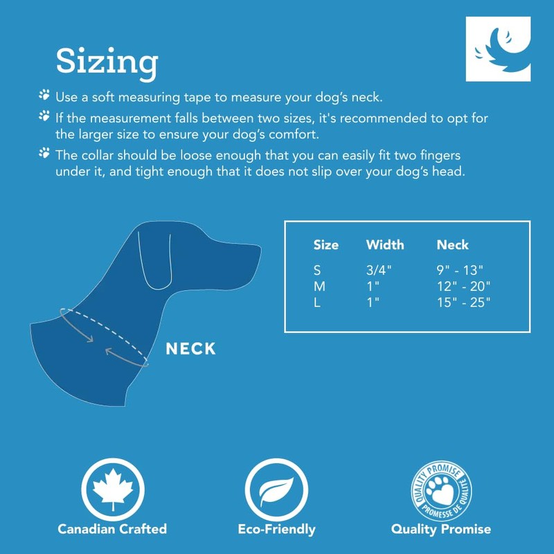 RC Pets Durable, Odor-Resistant, Easy-Clean Waterproof Collar | Red, Medium