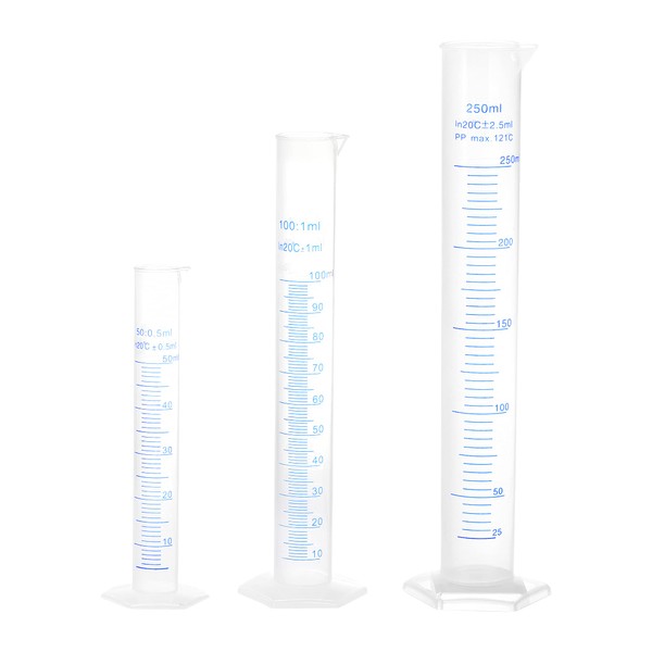 uxcell Plastic Female Cylinder, 1.7 fl oz (50 ml), 3.9