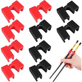 Chopsticks Helpers Training Chopstick Hinges Connector Chinese Chopstick Helpers, 10Pcs Chopstick Helpers Training Chopsticks Hinges Connector Plastic Training Chopsticks,Training Chopstick Helpers