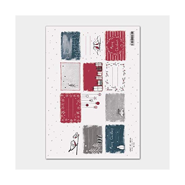 East Of India: A4 Sitcker Sheet - Christmas Stickers (12)