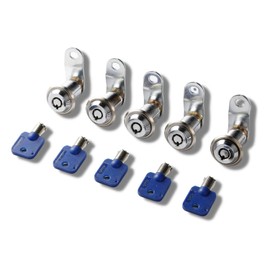 Sintron General Lock Replacement Length 0.75" inch 19mm 5 Pack, Keyed Alike Tubular Lock Cam Lock RV Storage Lock Barrel Lock Cylinder Lock for Locker Cupboard Drawer Cabinet Toolbox Arcade Machine