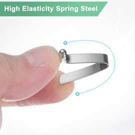 M METERXITY 20-Pack Kayak Paddle Snap 3mmx20mm Single Pin V Shaped Spring Steel Tent Pole Clips Locking Clips for Camping/Kayak Paddle/Tent Pole Push Button Spring Snap Clips