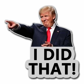 Limecute 10 Pack Trump I Did That Funny Stickers Laptop Bumper Decal Window Waterproof Car Stickers