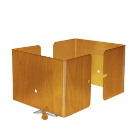 Fence Armor Universal Post Guard, Protects Fences, Mailbox Posts | 1 Pair (3.5” x 3.5” x 3”) | Color (Redwood) | Includes 4 USA Matching Screws