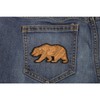 California Bear Patch - 3.5x1.8 inch. Embroidered Iron on Patch