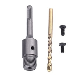 160mm SDS Plus Shank Connecting Rod and a Pilot Drill Bit, for Concrete Cement Brick Hole Saw (SDS Plus Rod: 160mm)