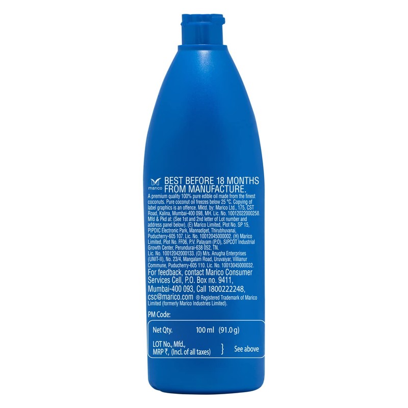 Parachute Coconut Oil, 100ml - 1 Pack (Ship from India)