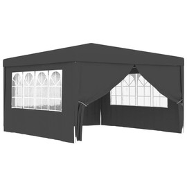 CHARMMA Canopy Tent Party Tent Wedding Tents for Parties Canopy Patio Outdoor Backyard Screen House Pop Up Gazebo Tent Carpas Canopies Beach Cabana Shades Polyester,13'x13',Anthracite