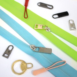 DailyTreasures Zipper Pulls Replacement Repair Kit,24 Pcs Metal Detachable Zipper Puller,Zpper Tab Repair Fixer Kit,Zipper Mend Fixer Set for Suitcases Coat Boots,Jacket Zipper Pull Slider Kit