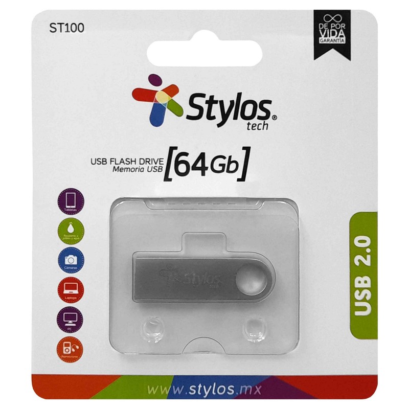 PSA COMPUTO Y PAPELERIA KIT5 Memoria USB Stylos 2.0 64gb