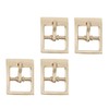 4 Pieces Small Roller Buckle Belt Buckles Closing Buckles Belt