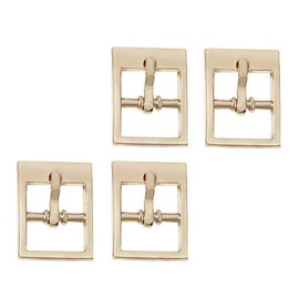 4 Pieces Small Roller Buckle Belt Buckles Closing Buckles Belt Buckle 15mm Rustproof for diy Bag, Gold, as described