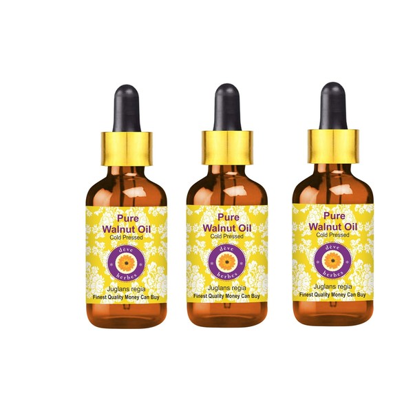 Deve Herbes Pure Walnut Oil (Juglans regia) with Glass Dropper
