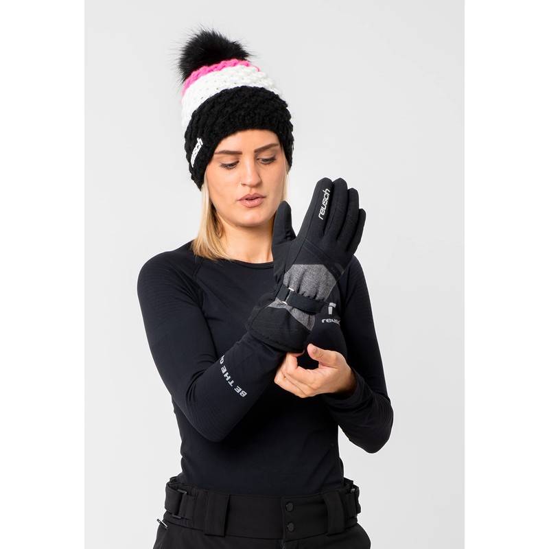 Reusch Hellen R-TEX XT 8.5 7721 Women's Finger Gloves Black/Black