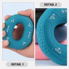 GANAZONO Hand Strengthener Grip Ring Forearm Trainer Gripper Donut Finger