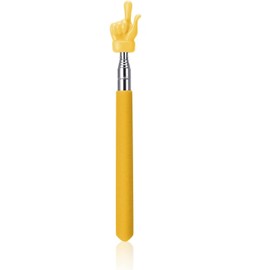 Teacher Pointer Sticks Finger,Pointer for Classroom,Telescoping Hand Pointer, Retractable Classroom Pointer Fingers for Elementary School Kindergarten Teacher,Classroom Supplies (1 PCS, Yellow)