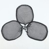 BTWTRY 3Pcs Black Ponytail Net Base Cap with Elastic Drawstring