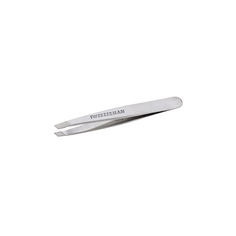 Mini Pinza de cejas para viajes de Tweezerman, obliqua Clásica