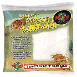 Zoo Med Hermit Crab Calcium Sand Substrate, 2 Pounds (White)