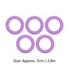 5pcs Baby Soft Silicone Teething Ring Toy Infant Safe Elastic