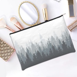 iapodiad - Bolsa de maquillaje pequeña para mujer, color arco iris, bolsa de maquillaje para viajes, resistente al agua, bolsa de cosméticos, accesorios, organizador de regalo, Vintage Forest, Una talla