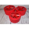 Home Garden Ornaments Red Gift Box with Lid 22/20/18cm Set